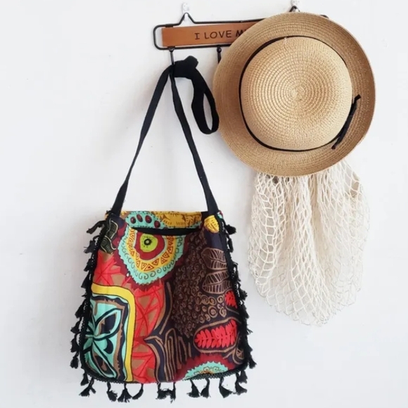 Handbags - Colorful Boho Shoulder Bag